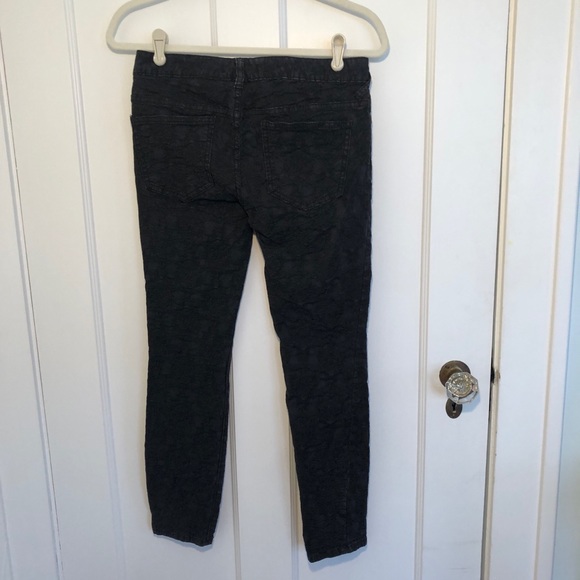 Free People Black Textured Skinny Jeans Size 27 - Picture 3 of 7